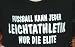 Fussball kann jeder, Leichtathletik nur die Elite; Frauen T-shirt schwarz
