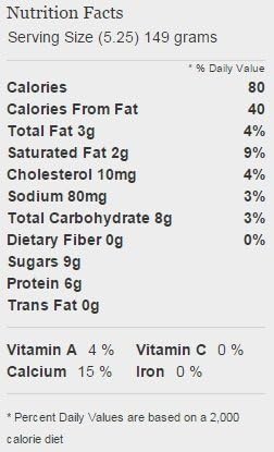 Latta Organic Acidophilus Russian Kefir, 5.25 Ounce Cup -- 12 per case.