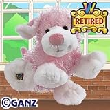 Webkinz Pink and White Dog with Webkinz Magnetic Bookmark