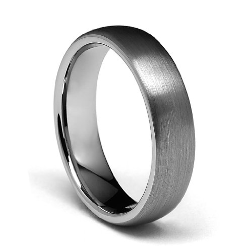 6mm Round Men's Tungsten Wedding Band