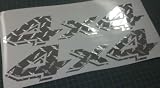 4x4 Dodge Dakota Ram Diamond Plate Chrome Truck Sticker