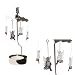 Silver Spinning Fairies Tea Light Holder inc T-light Candle