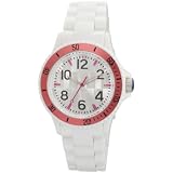 L by ELLE Womens LE50007P01 White Plastic Pink Colo