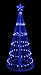 6' Blue LED Light Show Cone Christmas Tree Lighted Yard Art Decoration