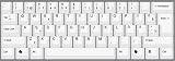 ESTONIAN - English White Ivory USB Computer Keyboard