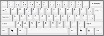 ESTONIAN - English White Ivory USB Computer Keyboard