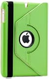 Gearonic 360 Degree Rotating PU Leather Case Cover with Swivel Stand for iPad mini, Green (AV-5133EPUIB)