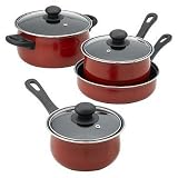 Review visiondecor Furniture  / Chef Du Jour 7-pc. Cookware Set - Red