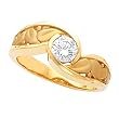 14K Yellow Gold Diamond Solitaire Engagement Ring - 0.50 Ct.