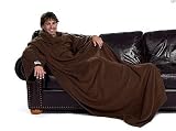 The Slanket Blanket- Adult Blanket in Chocolate Brown