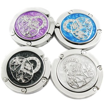 kilofly Purse Hook [Set of 4] - Foldable - Samantha