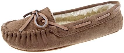 ExtraComfort Women's faux fur Tan Moccasin shoes