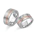 Exklusive Trauringe aus 585er Weiss- und Rotgold 6 Diamanten WR0093-5s