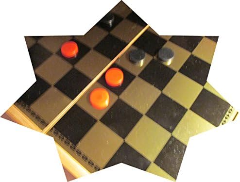 BOARD GAME 3 IN 1 Foldable Travel Deluxe Wooden Magnetic Chess/Checker/Backgammon Combination Game Set