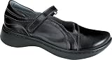 Naot 25290-032 Women's Minke Flat Size: 37, Color: Midnight Black Leather