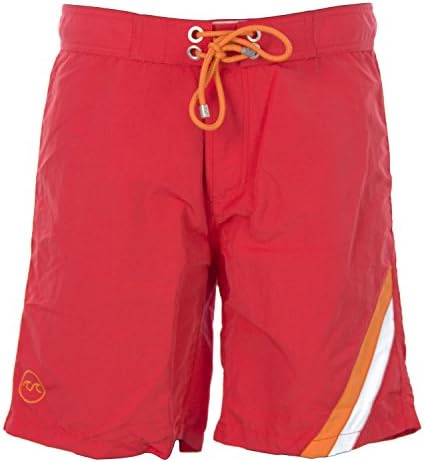 Olasul Men's Solid Swim Trunks 32 Red