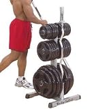 Body Solid Olympic Plate Tree & Bar Rack Model GOWT - FREE SHIPPING