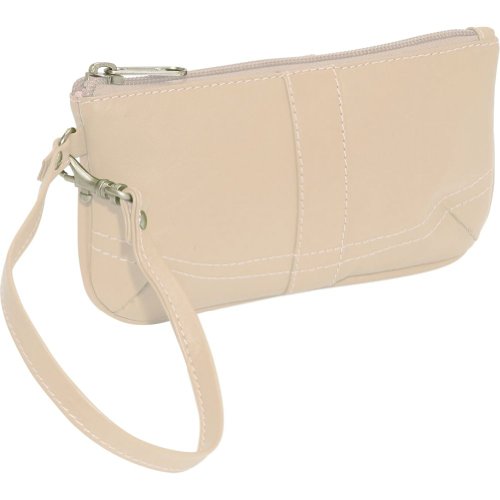 Piel Leather Ladies Clutch with Wristlet