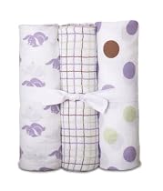 Luna Lullaby Soothing Swaddle Blanket - Bunny Love 3 pack