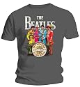 The Beatles Sgt Pepper Charcoal Mens T-Shirt