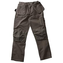 Blaklader Workwear Brawny Pant with Utility Pockets, 42-Inch Waist, 30-Inch Length, 12-Ounce Cotton - Moss
