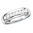 14K White Gold 1/2 ct. Diamond Men's Wedding Band (Highest Quality)