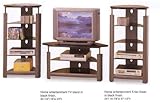 HOME ENTERTAINMENT TV STAND IN BLACK FINISH