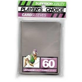 Player's Choice Silver Sleeves (Pack of 60) Standard Size Deck Protectors - Ideal for YuGiOh!, Pokemon, Magic: The Gathering, World of Warcraft Trading Card Games