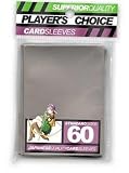 Player's Choice Silver Sleeves (Pack of 60) Standard Size Deck Protectors - Ideal for YuGiOh!, Pokemon, Magic: The Gathering, World of Warcraft Trading Card Games