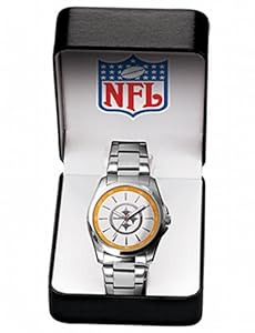 NFL Pittsburgh Steelers Watch Quartz Timepiece Silvertone One Size