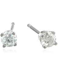 14k Gold Round-Cut Diamond (1/4 cttw, H-I Color, I1-I2 Clarity) Stud Earrings