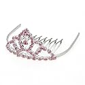 Lara Pink Tiara Comb