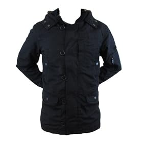 Buy Ben Sherman Buster Mens Black Parka Jacket by Ben Sherman