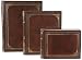 Italian Leather Photo Album, with Gold Corners, Wedding Album, Scrapbook, Embossed Design, Gift Boxed, 50 Ivory Sheets 9.5x12"