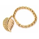 Celine's leaf charm bracelet