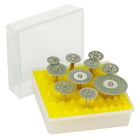 Buy 10 Diamond Tool Saw Cutter Blades w  Mandrels for Dremel NIB now!