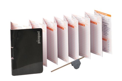 Everyday Innovations Picopad Mini Food Journal With Mini Pen, Credit Card-Sized (FJ1)