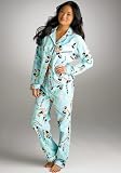 Apparel : P.J. Salvage Sushi Print Flannel Pajama Set Sleepwear