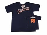 Tony Gwynn 19 San Diego Padres Navy Name and Number Adult T-Shirt