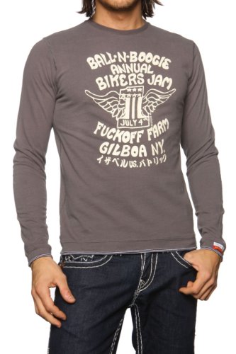 Scotch & Soda Vintage Longsleeve BIKERS JAM, Color: Dark Green, Size: L