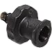 Value Plastics FTLL007-2 Female Luer Thread Style to 500 Series Barb, 3/32" (2.4 mm) ID Tubing, Black Nylon (25-Pack)