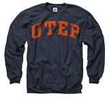 UTEP Miners Navy Arch Crewneck Sweatshirt