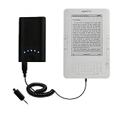 High Capacity Rechargeable External Battery Pocket Charger for the Amazon Kindle 2nd & Latest Generation / Kindle DX ( aka Wi-Fi Free 3G 6in. 9.7in. ) - uses Gomadic TipExchange Technology