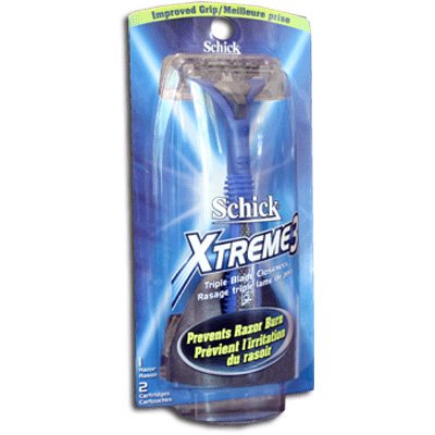 Schick Xtreme 3 Razor Handle 2 cartridges included