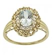 Yellow Beryl, Aquamarine & Diamond Ring Crafted in 14K Yellow Gold