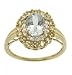  : 1.75CTTW AQUAMARINE YELLOW BERYL DIAMOND 14K YELLOW GOLD RING