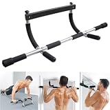 Komodo® 4 in 1 Upper Body Door Exercise Bar / Workout Gym Bar / Chin ups, Sit ups, Push ups, Pull ups, Dips / Abs, Arms and Upper Body