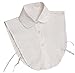 Lowpricenice Fashion Doll collar Vintage Elegant Women's Fake Half Shirt Detachable Blouse White
