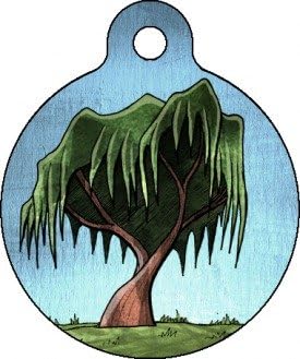 Willow Tree Full-Color Personalized Custom Key Chain
