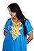 Moroccan Caftan Handmade Cotton Embroidery Small to Medium Light Blue